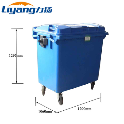 240 Liter-mobiler Abfall-Müllcontainer-großer Plastikmülleimer Logo Customized