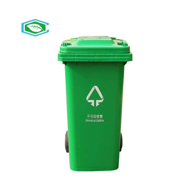 Plastik 50 Gallonen-Abfalleimer 240 Liter-Abdeckungs-grüne