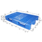 Dunkelblaues HDPE umschaltbare Kunststoffpaletten 1200 x 800 Gitter-Oberfläche