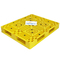 Pp.-HDPE Gelb-Kunststoffpalette-stapelbares Jungfrau-Material 100%
