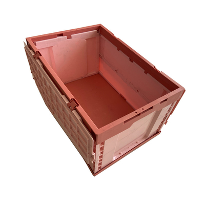 Faltende HDPE Plastikspeicher-Kiste mit befestigtem Deckel