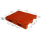 1000*1200mm rote Kunststoffpalette-nistbare Plastikboden-Palette