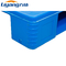 Blaue Plastik-EPAL-Europalette HDPE Paletten-einzelnes Vierwegsgesicht