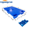 Blaue feste Plattform-HDPE-Kunststoffpaletten hergestellt von aufbereitetem Plastik