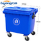 MÜLLEIMER-Pedal-Blau Soems bewegliches Mülltonne-240l großes Plastik